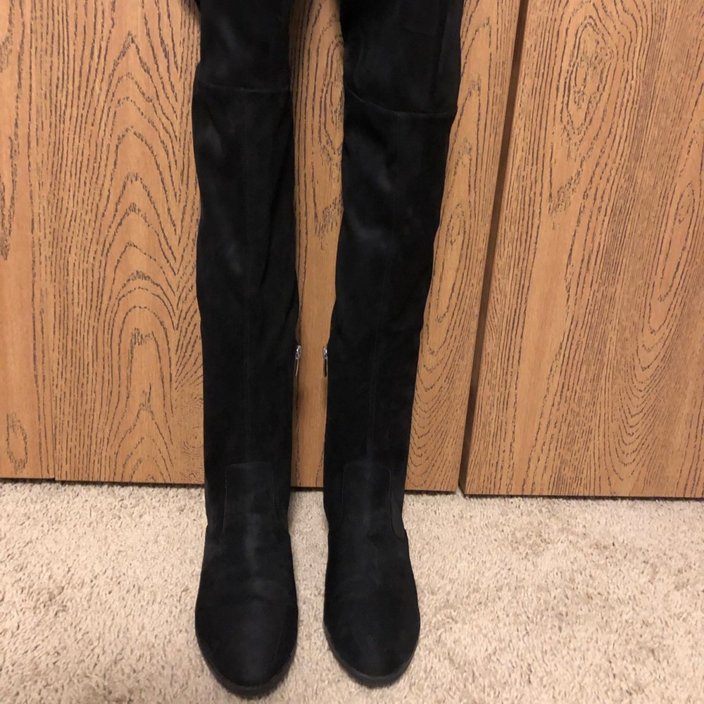 Used over the knee boots.